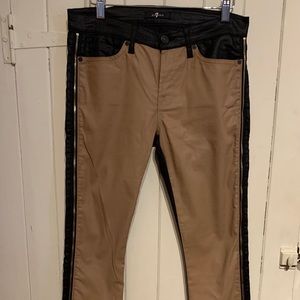 7 for All Mankind Waxed Double Sided Jeans size 28